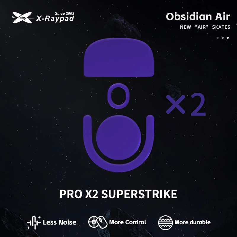 X-Raypad Obsidian Air Mouse Skates All series Quiet Control