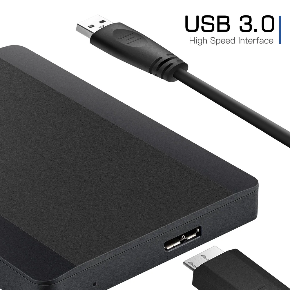 PASKOO-Disque dur externe HDD 2.5, 500 Go/1 To/2 To, USB 3.0, compatible avec PC,Mac, ordinateur de bureau, MacPle, Xbox
