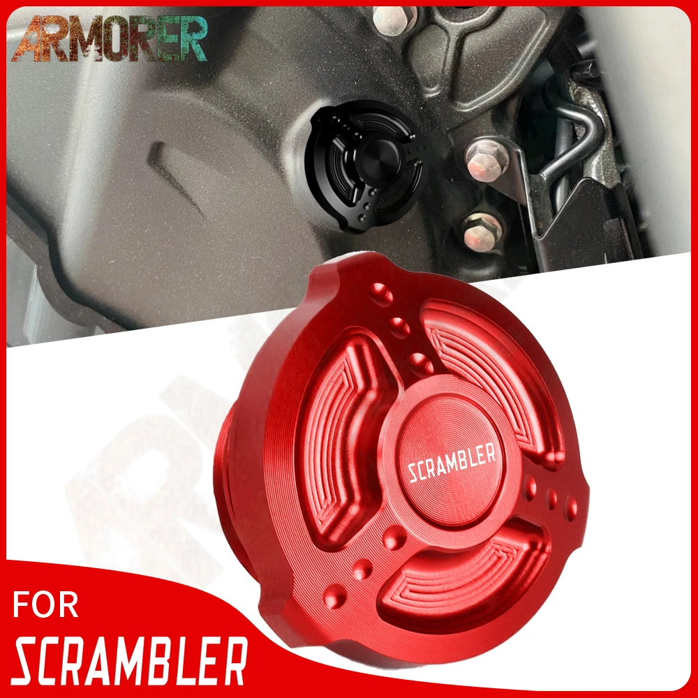 

Motorcycle Crankcase Cap Engine Oil Filler Screw Cover Plug M20*2.5 For Ducati Scrambler 2014 - 2022 2017 2018 2019 2020 2021