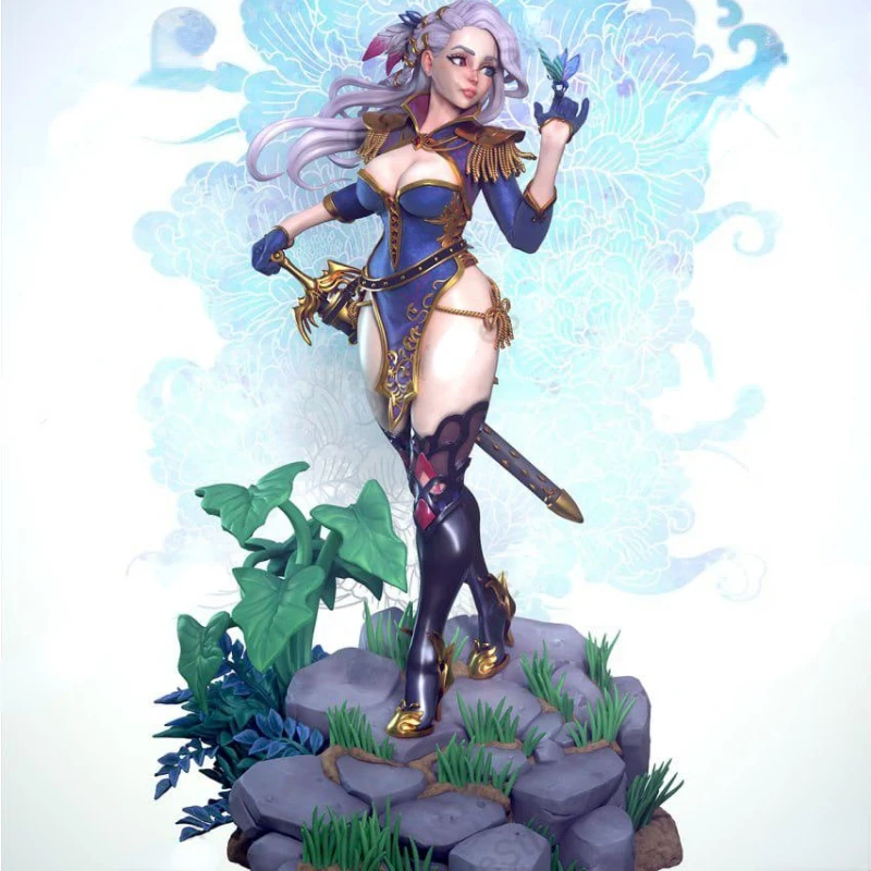 

1/24 Resin Model Kit Anime Figure Princess of The Kingdom Diorama Diy Miniatures GK Unassembled and Unpainted Toys