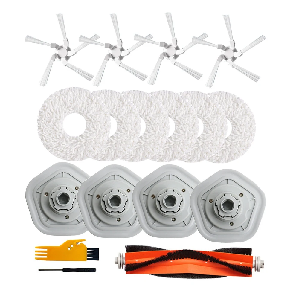 Kit Di Accessori Per Spazzole Laterali Principali In Tessuto Lavabile Da 17 Pezzi Per Xiaomi Dreame W10/W10 Pro Robot Aspirapolvere
