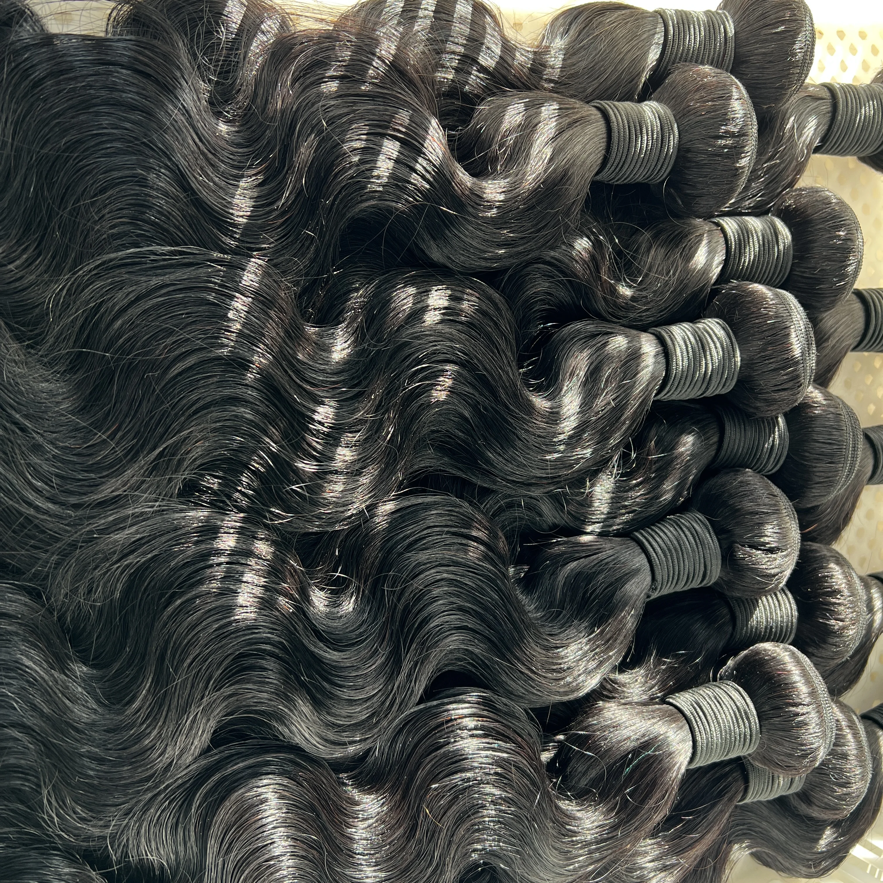 16A Body Wave Human Hair Bundles 100% Brazilian Raw Human Hair 1/3/4 Bundles for Women 16A Thick Bundles human hair For Women 6