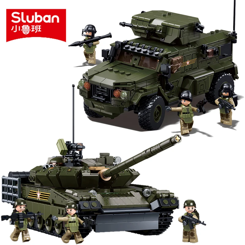 New Military T-80 Main Battle Tank Model Building Blocks Russia Army Vdv Blindato Veicolo Mattoni Ww2 Soliders Giocattoli Ragazzi Regali