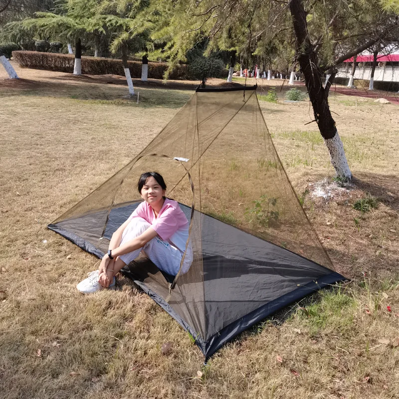 Quadratische weiße Camping leichte Outdoor-Moskito netz Nacht tragbare  faltbare Mücken bekämpfung Zelt Anti-Mücken Bett Baldachin - AliExpress