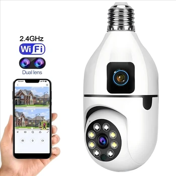 4MP HD Wifi Surveillance PTZ Camera Outdoor with Dual Lens Dual Screen AI Auto Tracking IP Security Protection CCTV Video 1