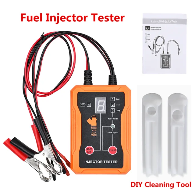 12V Upgraded Fuel Injector Tester & DIY Cleaning Tool， Test Two Injectors Simultaneously  Power Drive Modefuel Injector Test 2