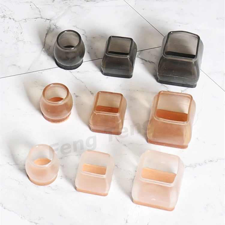 Description Picture 2 of itemmultiple sizes colour Non-Slip chair cover leg caps rubber feet Floor protector pads Legs for furniture Adhesive felt Home Decor