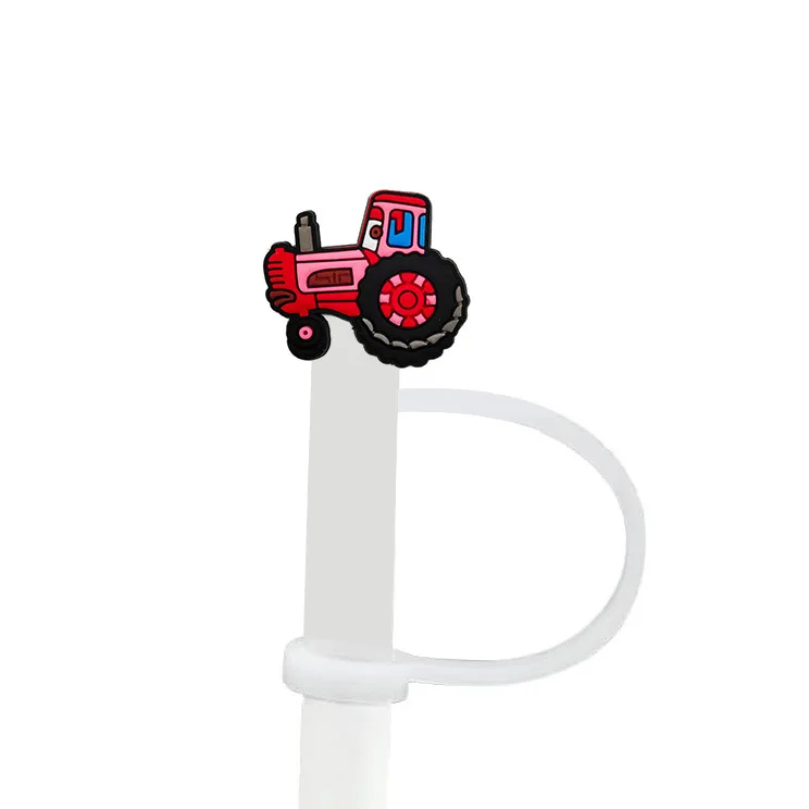 1-20개 자동차 맥퀸 실리콘 빨대 뚜껑, 스탠리 유리컵용 빨대 캡, 손잡이가 있는 30&40온스 텀블러용, 방진 재사용 가능