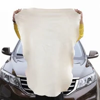 Natural Shammy Chamois Leather Car Cleaning Cloth  Leather Wash Car Glass Drying Cleaning Cloth Quick Dry car wash towel 2