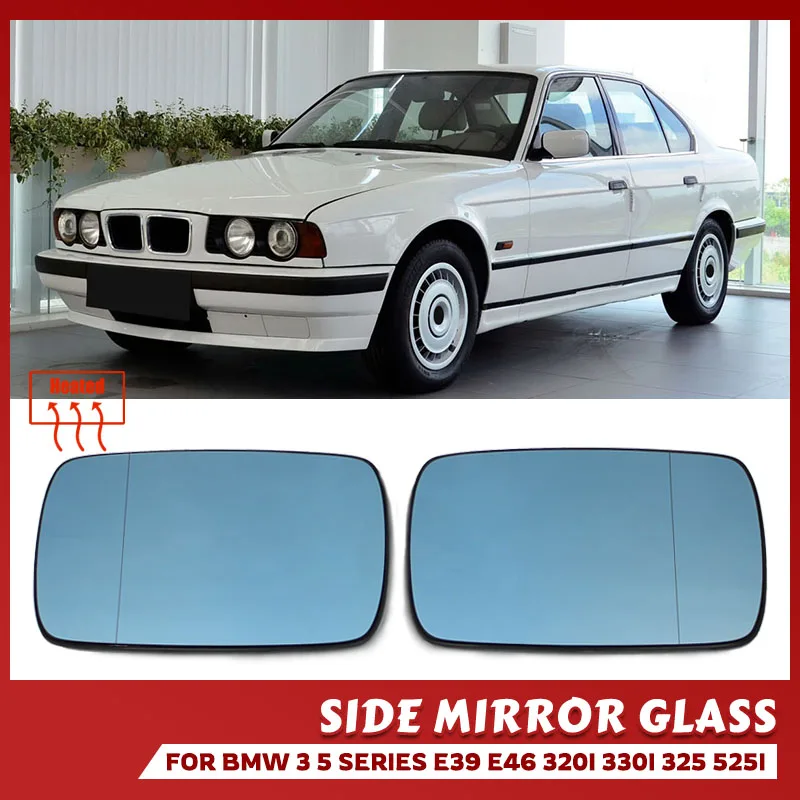

Heated Side Rearview Mirror Glass Heater Anti-fog Defrosting Door Wing Mirror Sheet Fit For BMW E46 1998-2006