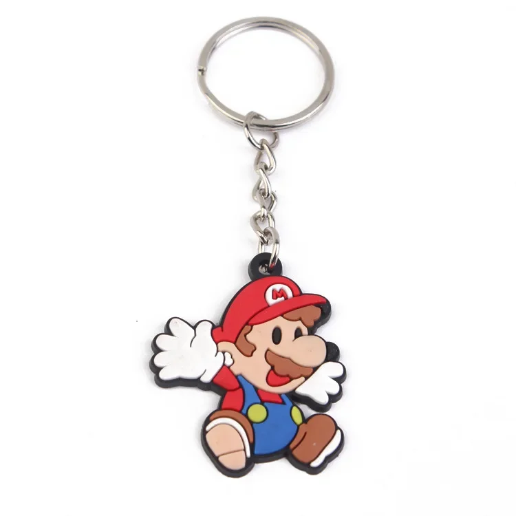 thumbnail image 1 of Llavero Kawaii Super Mario Yoshi, bonito Luigi, mochila escolar para niños, juguete de PVC, llavero, bolso para parejas, regalos decorativos, 1 of 5