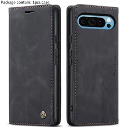 Custodia Magnetica Flip in PU Pelle - Cover Matta Retro Business in Finissaggio Opaco