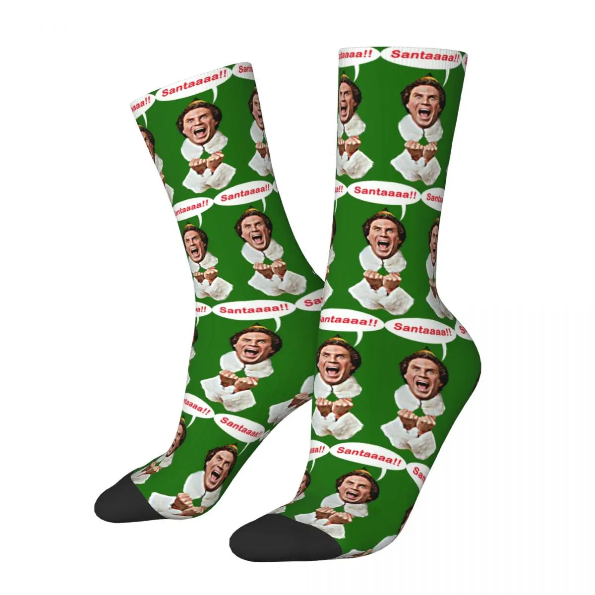 

Носки Santaaa в стиле Харадзюку, всесезонные длинные чулки, аксессуары для мужчин и женщин, подарки