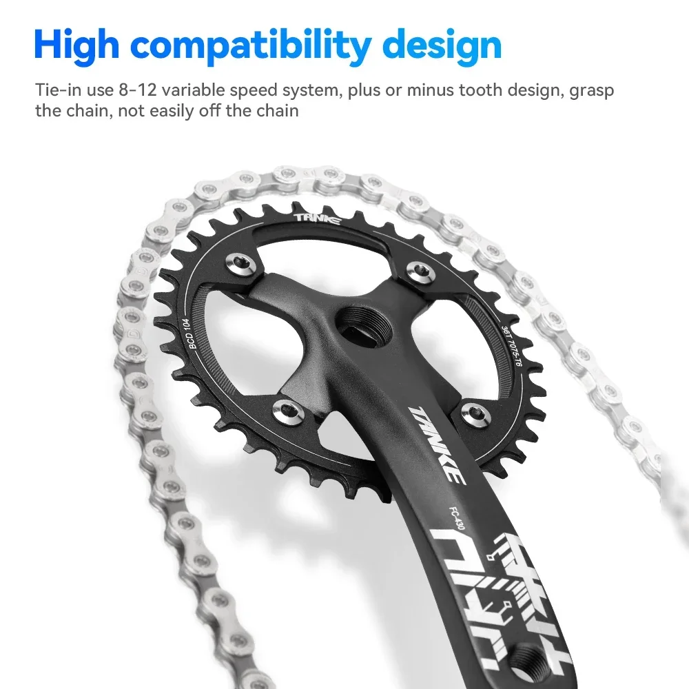 TANKE 170mm MTB Crankset with Chainrings 2