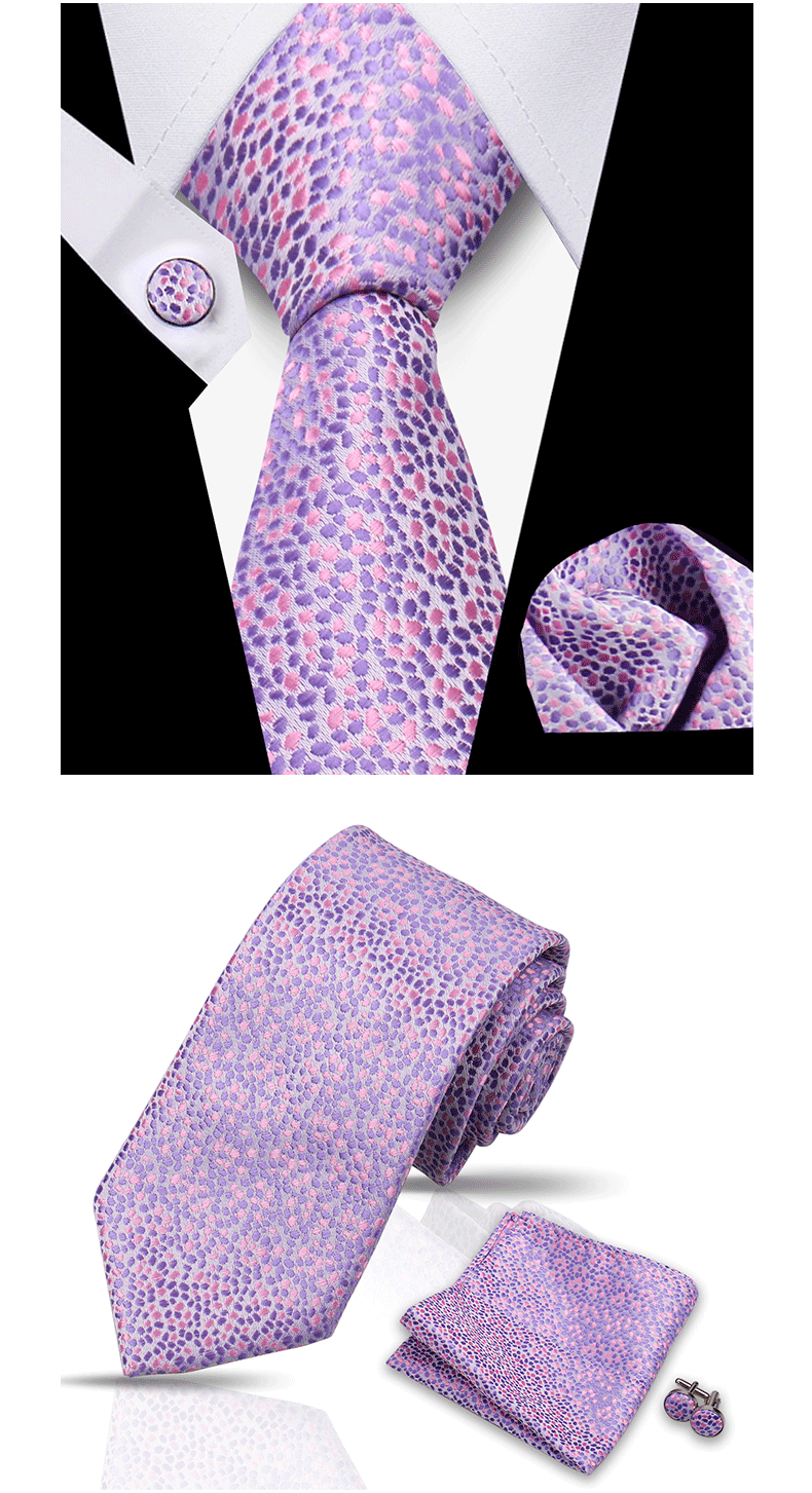 Krawatte für Männer, klassisch, kariert, Taschentücher, rote Krawatte, Manschettenknöpfe für Männer, Bluse, Business, Hochzeit, Accessoires, Damen, Kragen, Mann, Geschenk – Detail 19