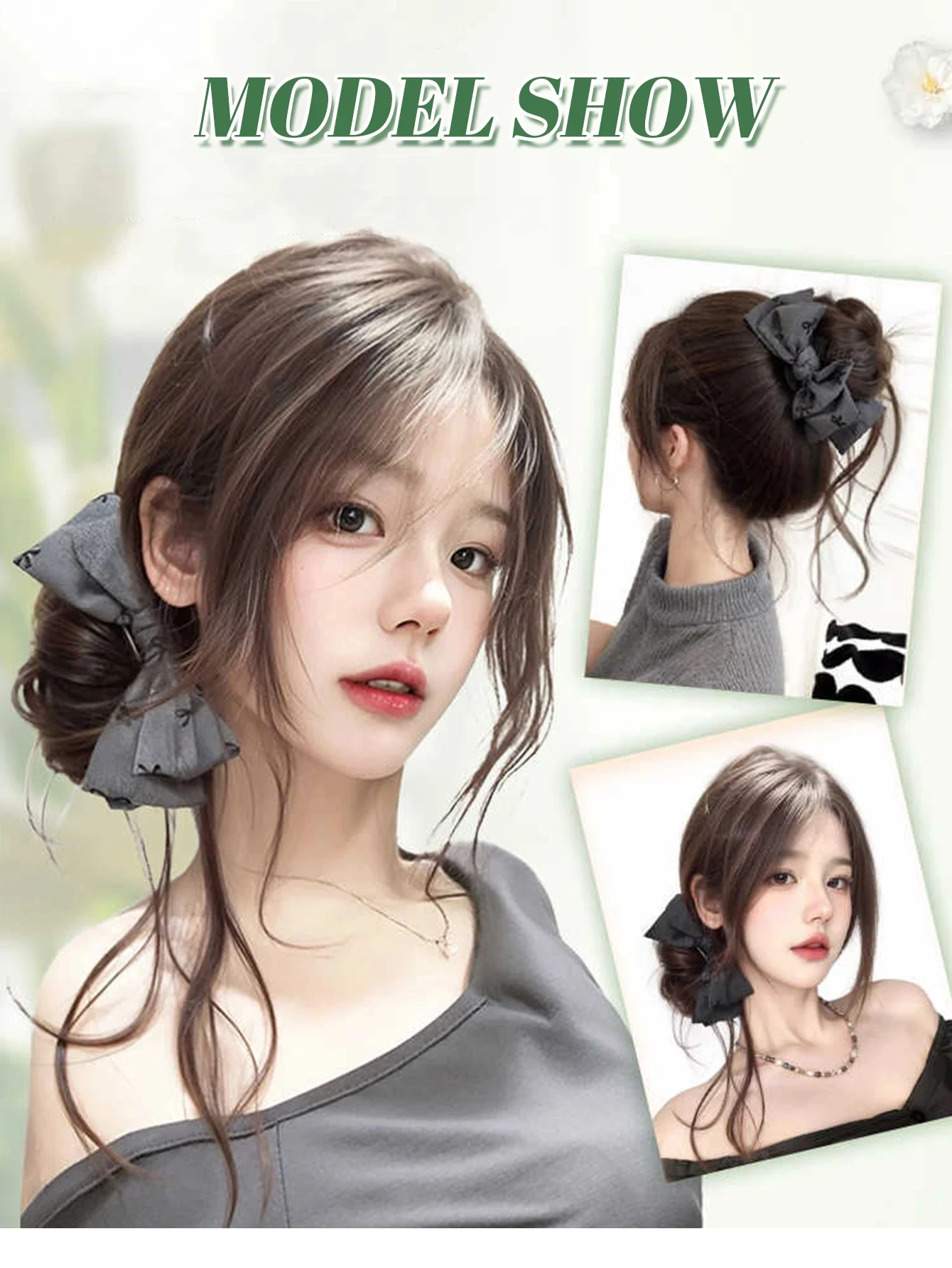 Synthetic Wig For Women Korean Fluffy Bun Hair