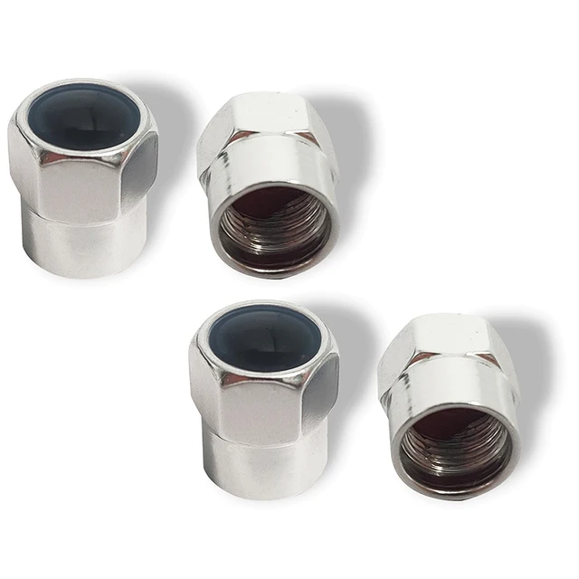 4pcs Car Wheel Tire Valve Caps Tyre Stem for Toyota Corolla E150 E120 Land Cruiser 200 Camry 40 55 Rav4 2020 Car Accessories Silver