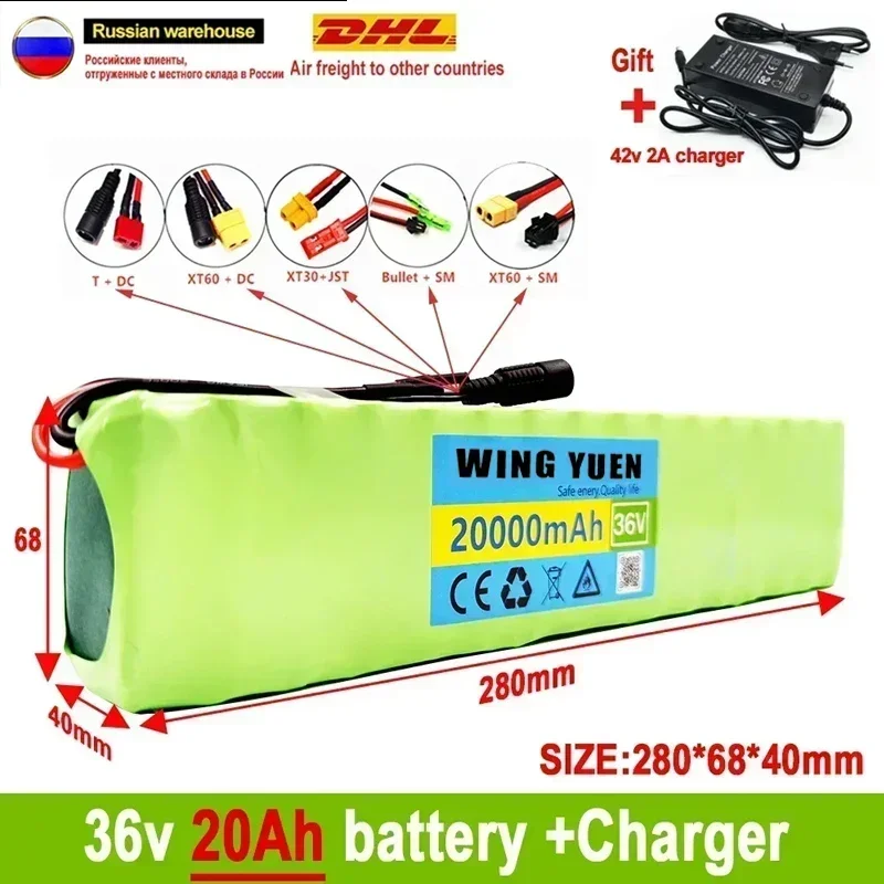 

10S3P 36V 20Ah Battery ebike battery pack 18650 Li-Ion Batteries 350W 500W For High Power electric scooter Motorcycle Scooter