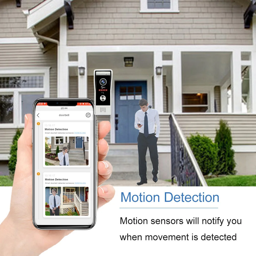 1080P 7 inch 10 Wifi Video Doorbell Intercom Tuya Smart Home Wireless Doorphone RFID Access Control System for Villa Apartment 4 1080P 7 inch 10 Wifi Video Doorbell Intercom Tuya Smart Home Wireless Doorphone RFID Access Control System for Villa Apartment 4