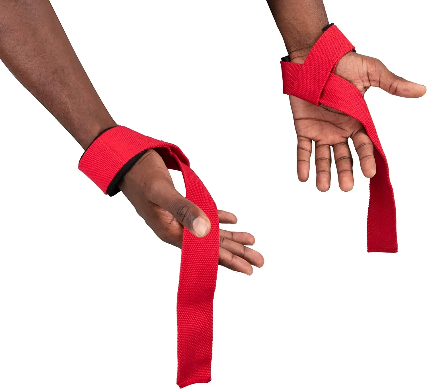 1 Pair Hard Pull Wrist Lifting Straps Gym Power Training Hand Wrist Support Wraps For Weight Lifting Deadlifts & Fitness Workout 5