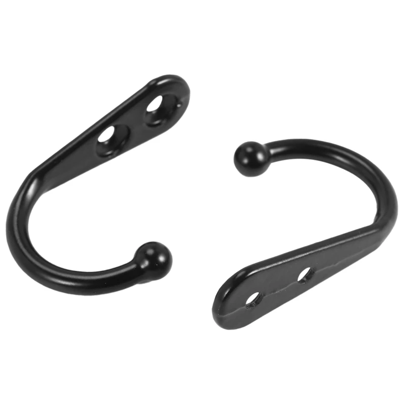 14 PCS Wall Mounted Hooks Coat Hooks Door Robe Hook For Hanging Towel Hat Key Cup Single Metal Hook For Bedroom-A021