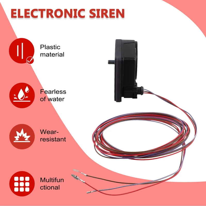 1K0951605C 1K0951605F Anti Theft Alarm Siren Horn Set For VW Golf GTI Jetta A3 A4 A5 A6 Q5 Q7 Electronic Alarm
