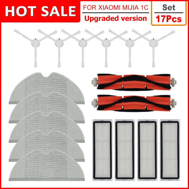 

Фильтр НЕРА для пылесоса Xiaomi Mijia 1C 2C STYTJ01ZHM / Dreame F9, насадка на ролик для швабры, аксессуары, набор запасных частей