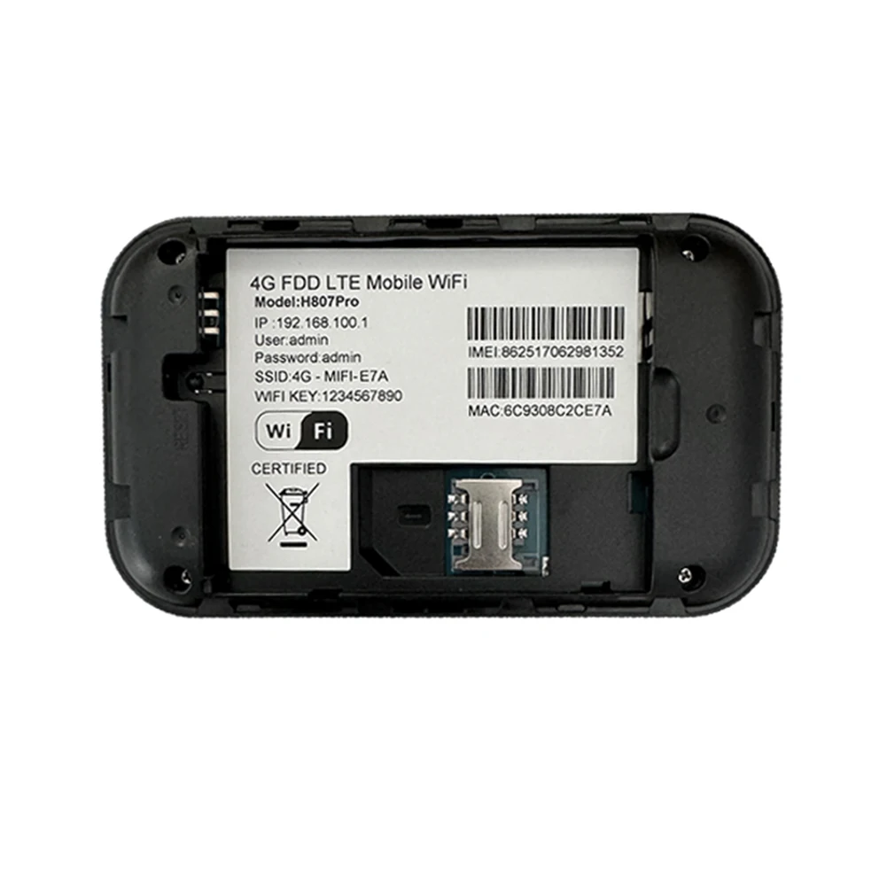 H807 Wireless Wifi Router H807 Pro 4G LTE Modem 150Mbps Mobile WiFi Routers Portable Pocket Mini Wi-Fi Device With Sim Card Slot