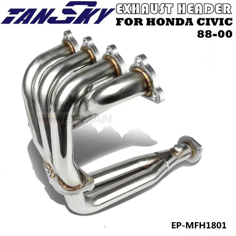 Racing Manifold Exhaust Header For Honda Civic 8800 Crx Del Sol Sohc