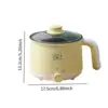 Mini Hot Pot Portable Multifunctional Dry Protection Electric Rice Cooker Noodles Cooker for Soup Cooking Eggs Dumpling Porridge 6