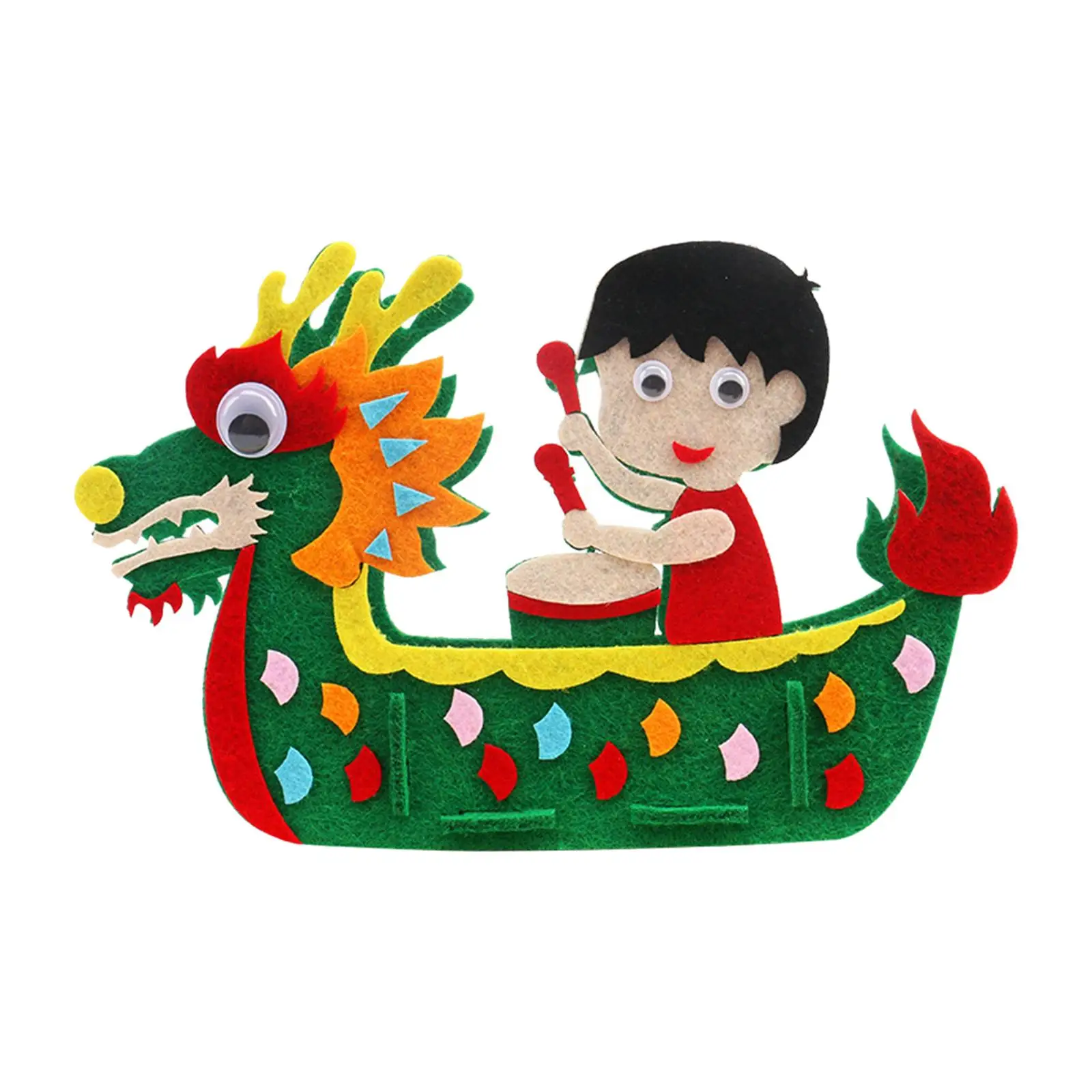 DIY Felt Craft , Dragon Boat Festival Children Hand Craft Art DIY Non Woven Toy, for Activity Girls Boys Dragon Boat Festival