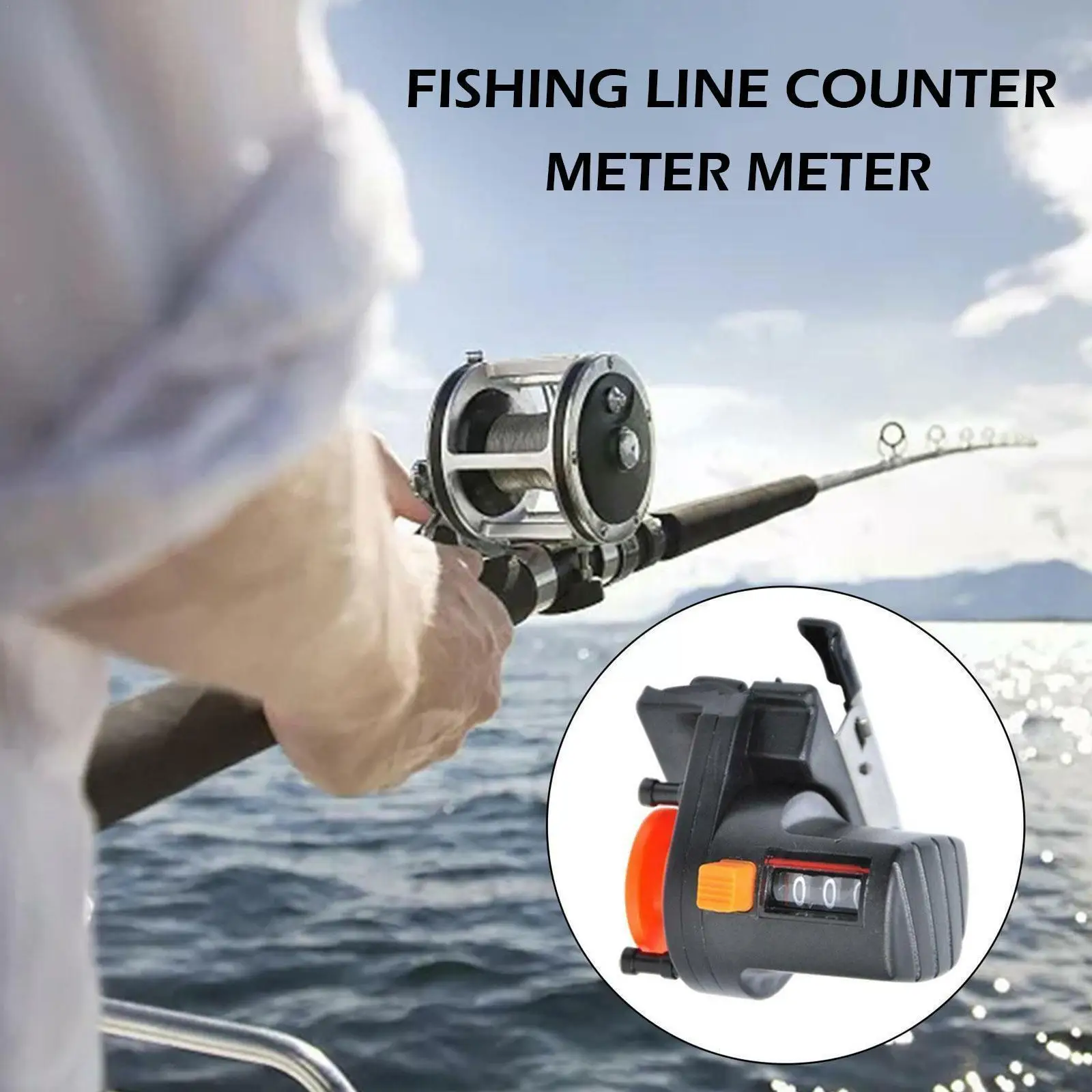 Fishing Line Counter 0 999m Length Gauge Meter Counter Depth Digital