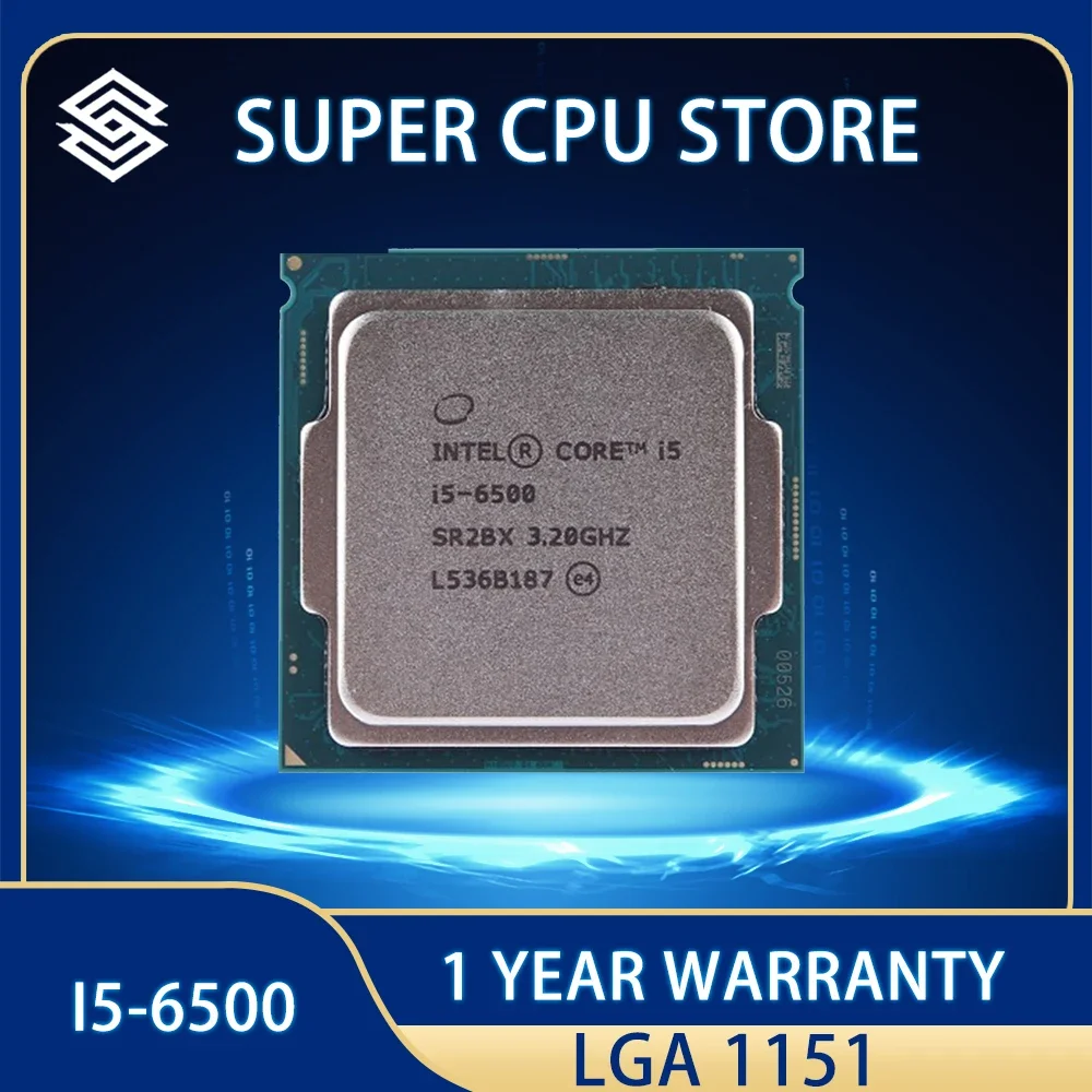 Processore Cpu Intel Core I5-6500 I5 6500 3.2 Ghz Quad-Core Quad-Thread 65W 6M Lga 1151