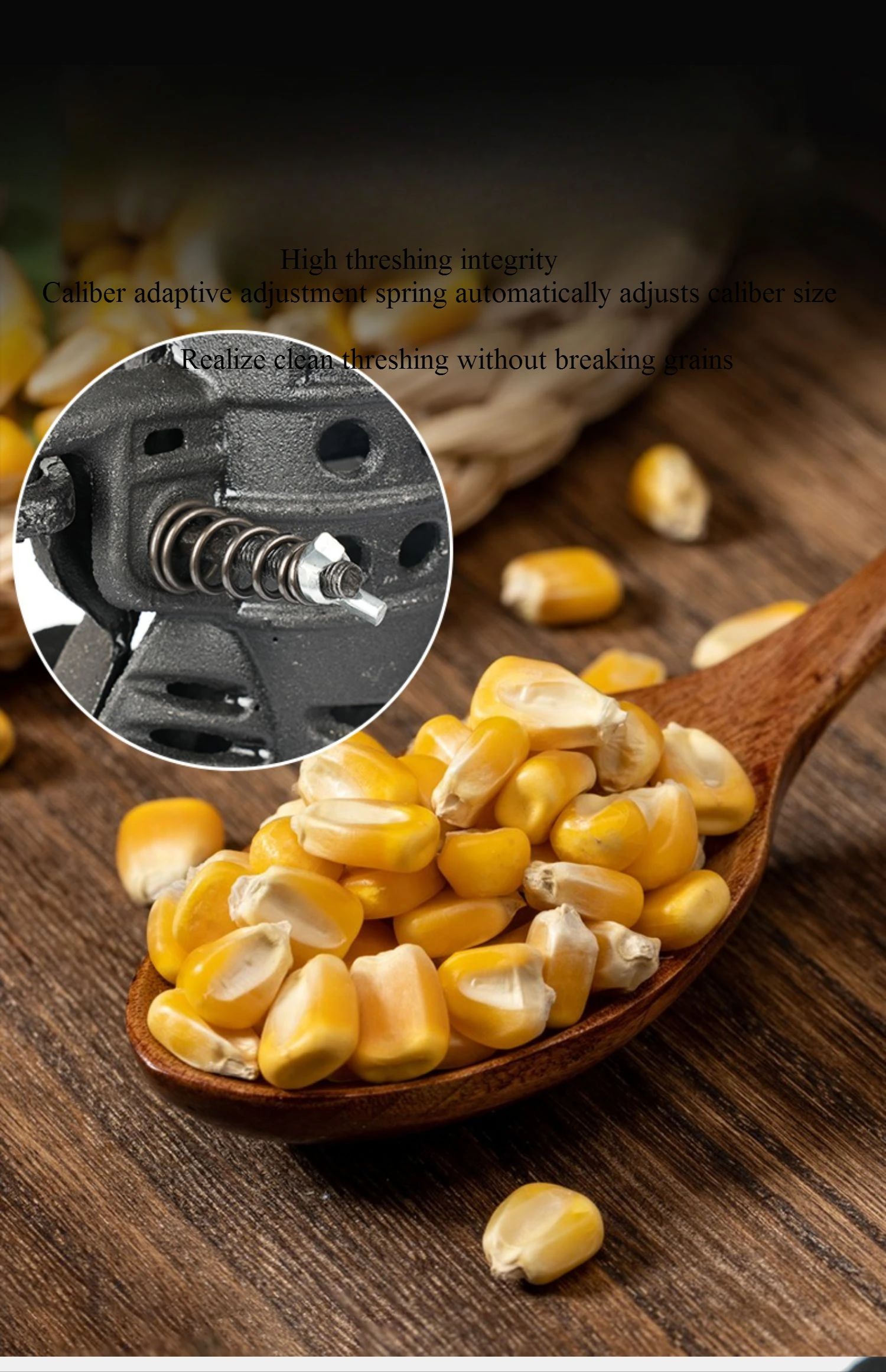 Description Picture 5 of itemHand Cranked Corn Thresher Household Small New Manual Corn Threshing Machine Electric
