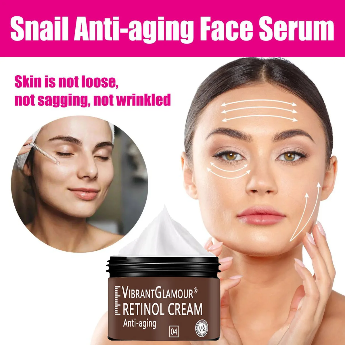 thumbnail image 4 of La crema facial con retinol reduce las arrugas, reafirma la piel y la ilumina con colágeno., 4 of 5