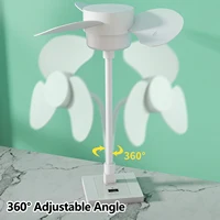 Ventilateur Flexible USB, Mini ventilateurs de refroidissement portables, alimenté par USB pour batterie externe, ordinateur Portable, chargeur AC 2