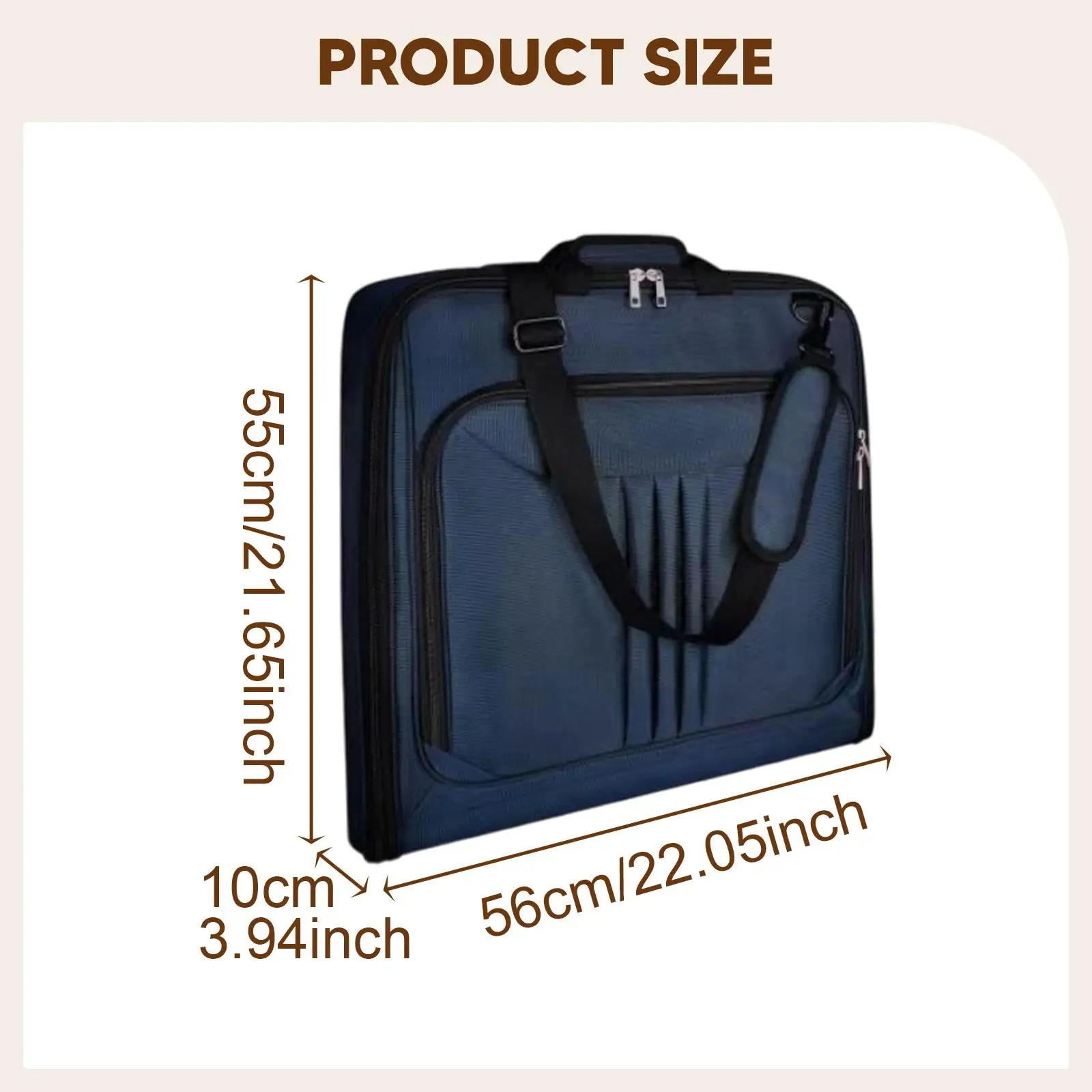 Travel Garment Bag with Detachable Adjustable Shoulder Strap Large for Men Luggage Bag for Holiday Short Trip Business Weekender
