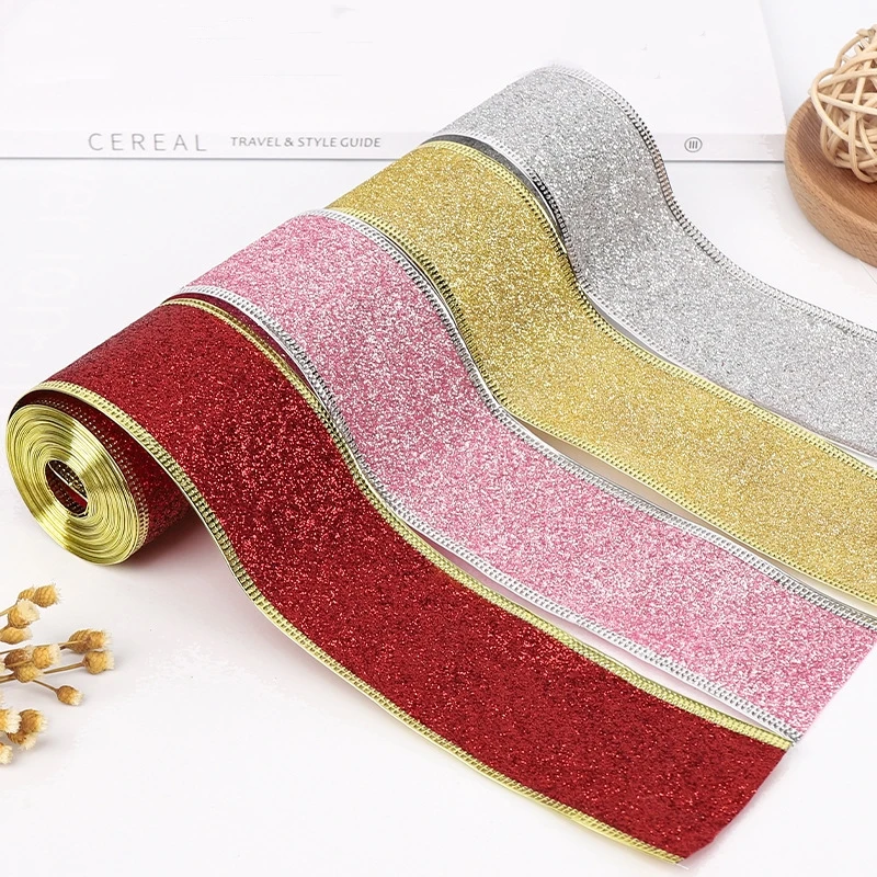 Gestreept lint roze |10mm|rol| - Lint groothandel
