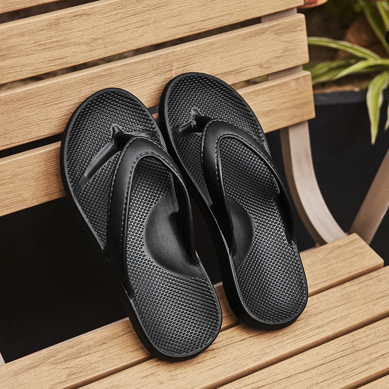 Men Fashion Flip Flops Anti-slip Soft Sole Summer Sandls Wear-resistant Breathable Beach Comfort Couple Leisure Slippers - 6