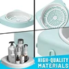 Rotatable Bathroom Corner Shelf Wall Mounted Shampoo Holder Triangle Rack Organizer Bathroom Shelves Kitchen Storage Shelf 4