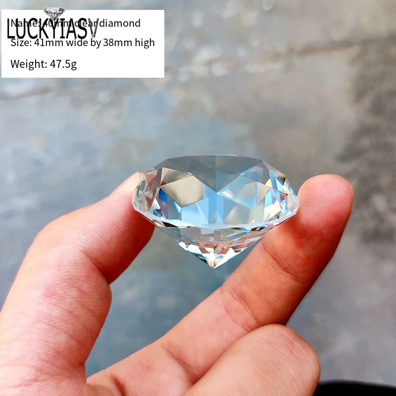 1PC Clear Crystal Big Glass Diamond Party Large Romantic Diamond
