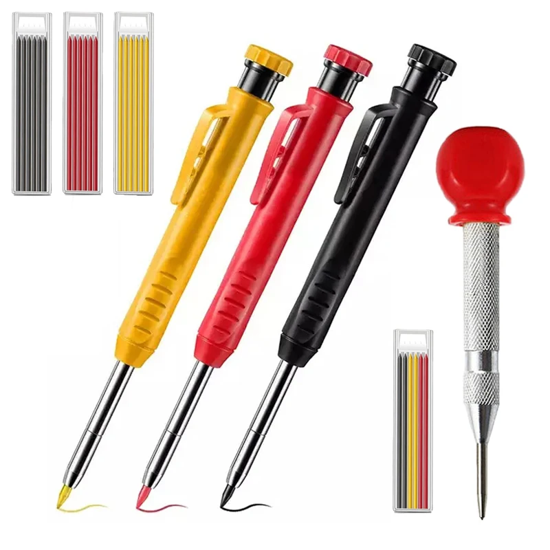 Capuchon porte-crayon pour trou profond, support de stylo marqueur mécanique,  clip de poche, scribe de menuiserie de charpentier, outils de travail de  calcul, 1 pièce, 2 pièces, 3 pièces - AliExpress