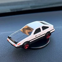 360° Rotating AE86 Car Dashboard Decor Swivel Ornament Mini Alloy Drift Motion Model Center Console Vehicle Interior Accessories 2