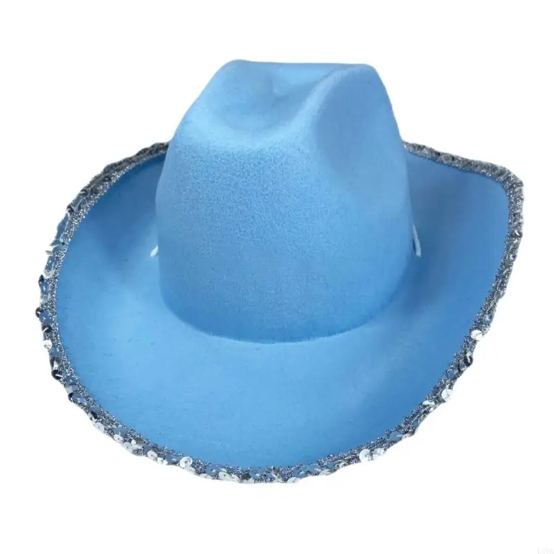 L5YA Bachelorette Party Hat for Women Bridal Party Bride Cowgirl Wedding Headgear