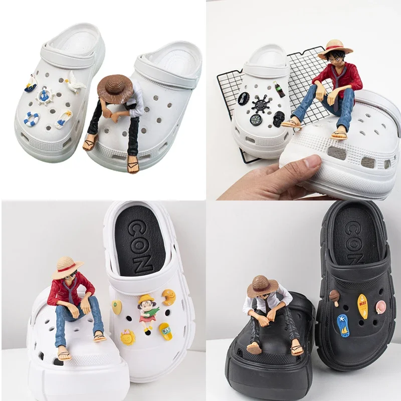 

A Piece Shoe Accessories crocs jibbitz 3D Stereoscopic Shoe Buckle A Set Of 6/p PVC Detachable Shoe Buckle Shoes Decorations