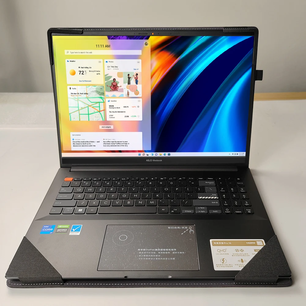 Capa Protetora de Couro pu para Laptops Stand Case Liner Sleeve Sleeve para Asus Vivobook 15 2023 X1502v V5200e V5200jp 156 em