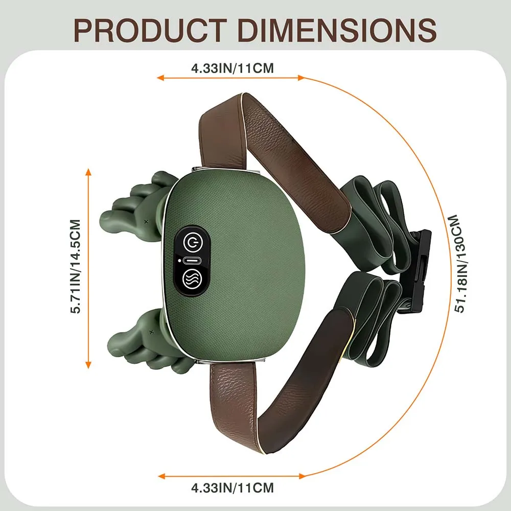 New Neck Shoulder Massager Kneading Massager Shawl 3-Level Modes Wireless Cervical Heated for Home Office Travel Use