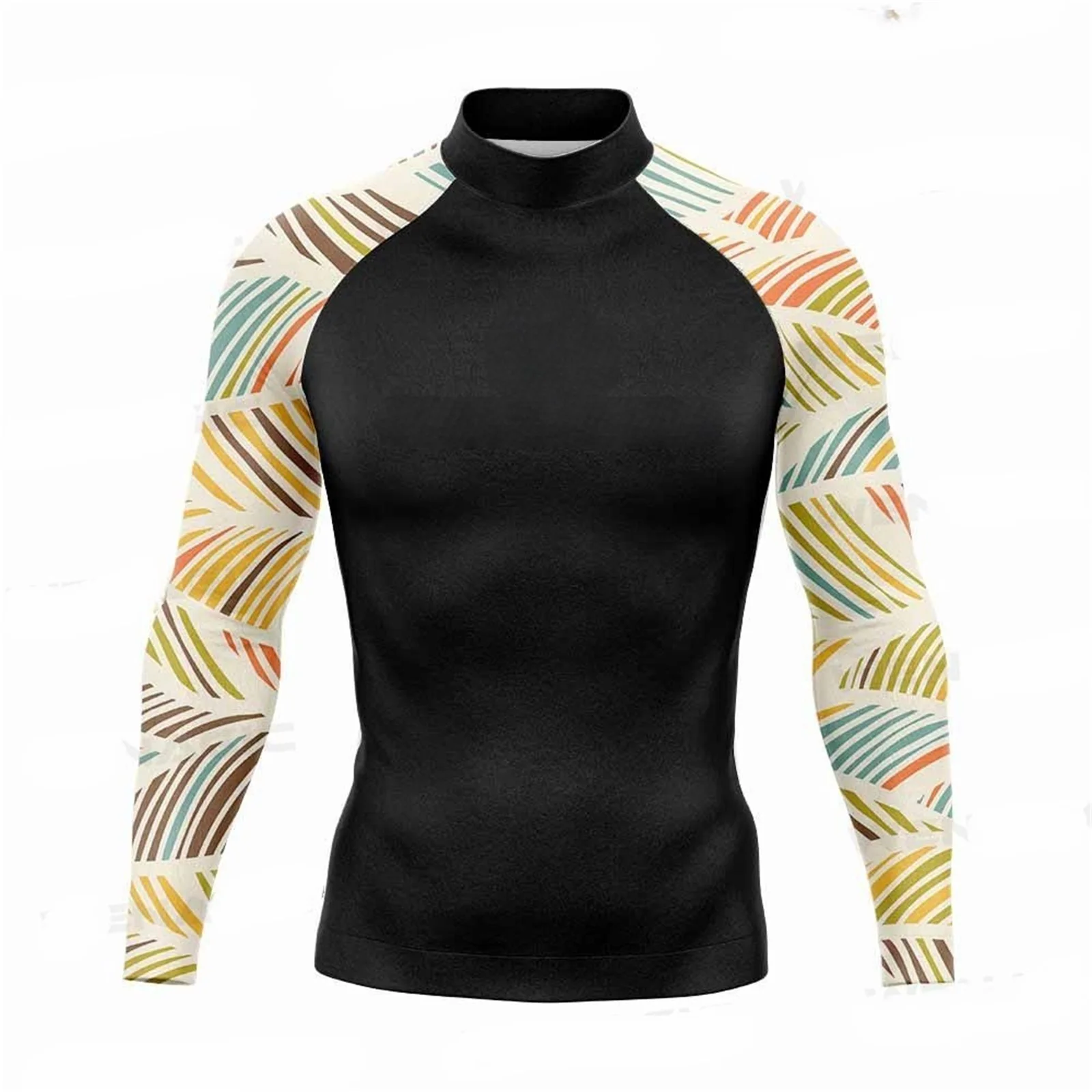 Men Rash Guard Surfing Diving Suits UV Protection Tights Rashguard Long Sleeve Swim Float Suit Swimming T Shirt Surf Clothes