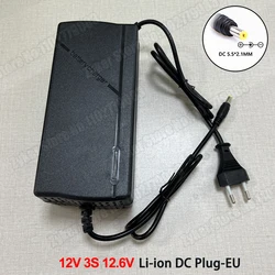 Smart Intelligent Fast Charger for Lithium Battery Packs, 2A - 5A, Multi - Voltage (36V - 72V) (DC 12V 3S 12.6V - EU)