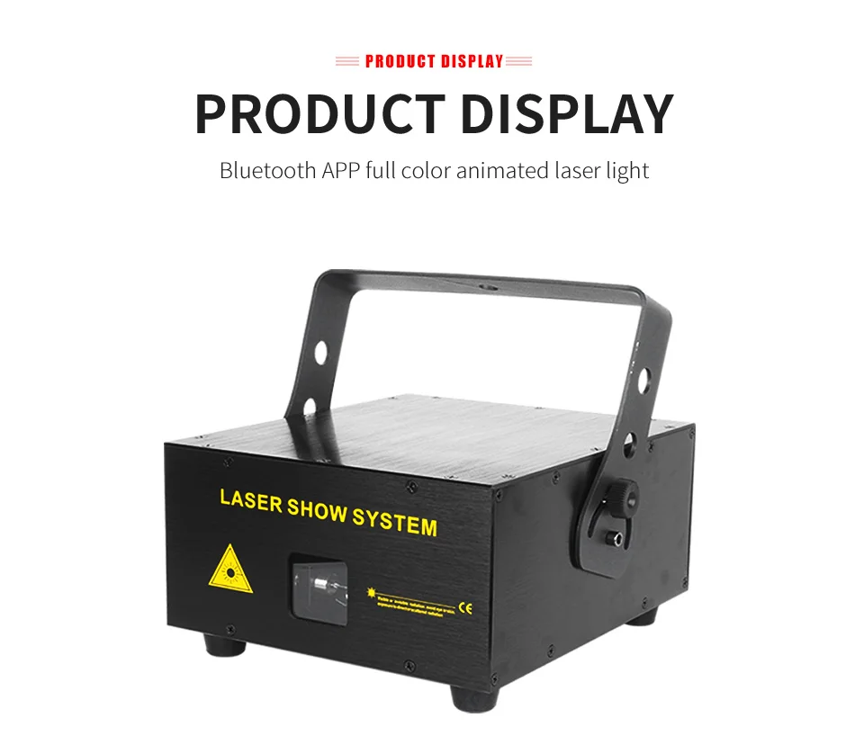 APP Control ILDA 3D Animation Laser Light 2W 3W 4W RGB Stage Scanner Projector E